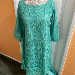 Handmade indian bohemian romantic wedding dress